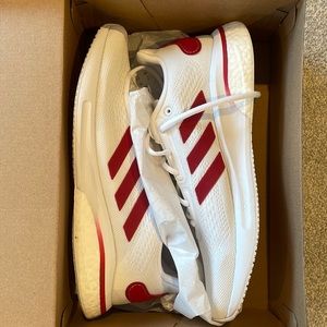 NIB IU Hoosiers Adidas Supernova shoes. Mens. Size 10.